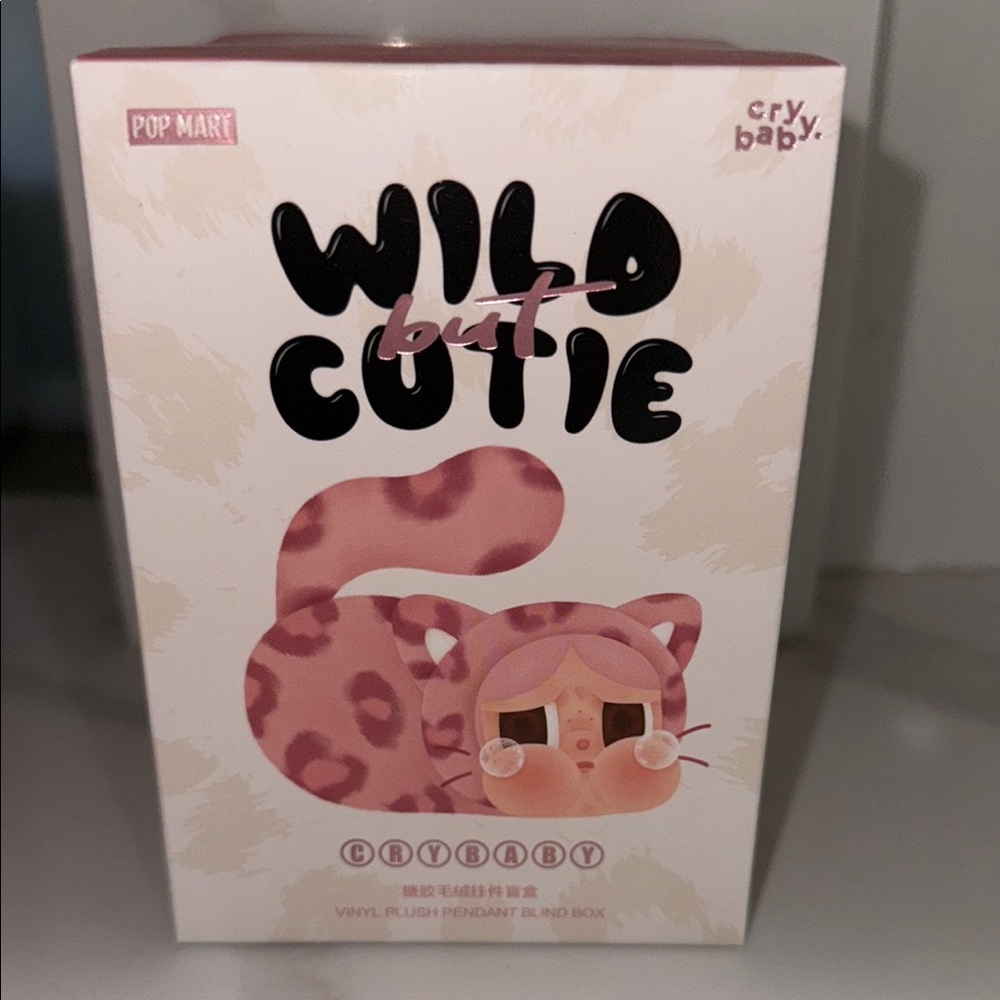 Pop Mart Authentic Wild But Cutie Crybaby Vinyl Plush Pendant in Denim Cutie